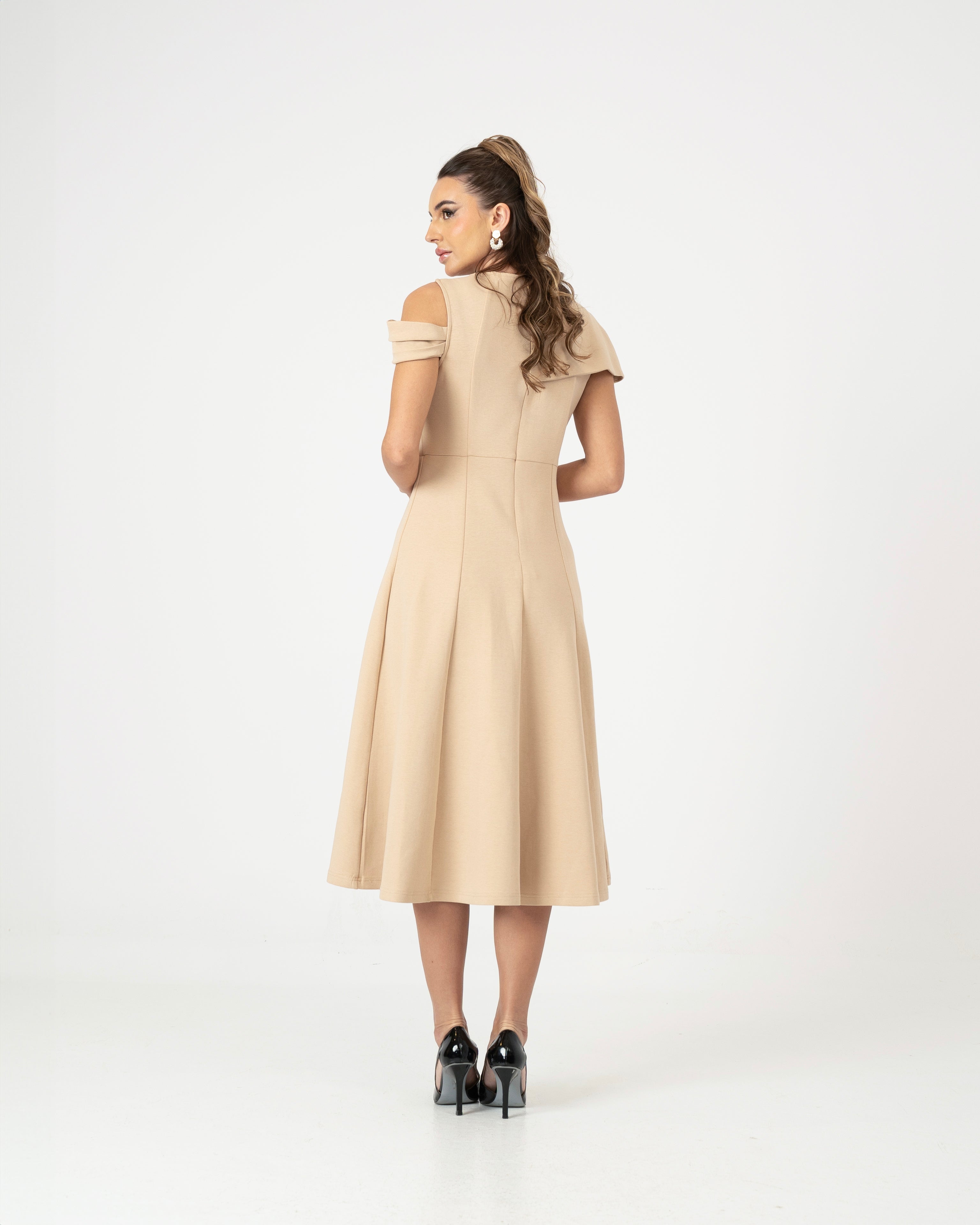 New Classic Dress Beige