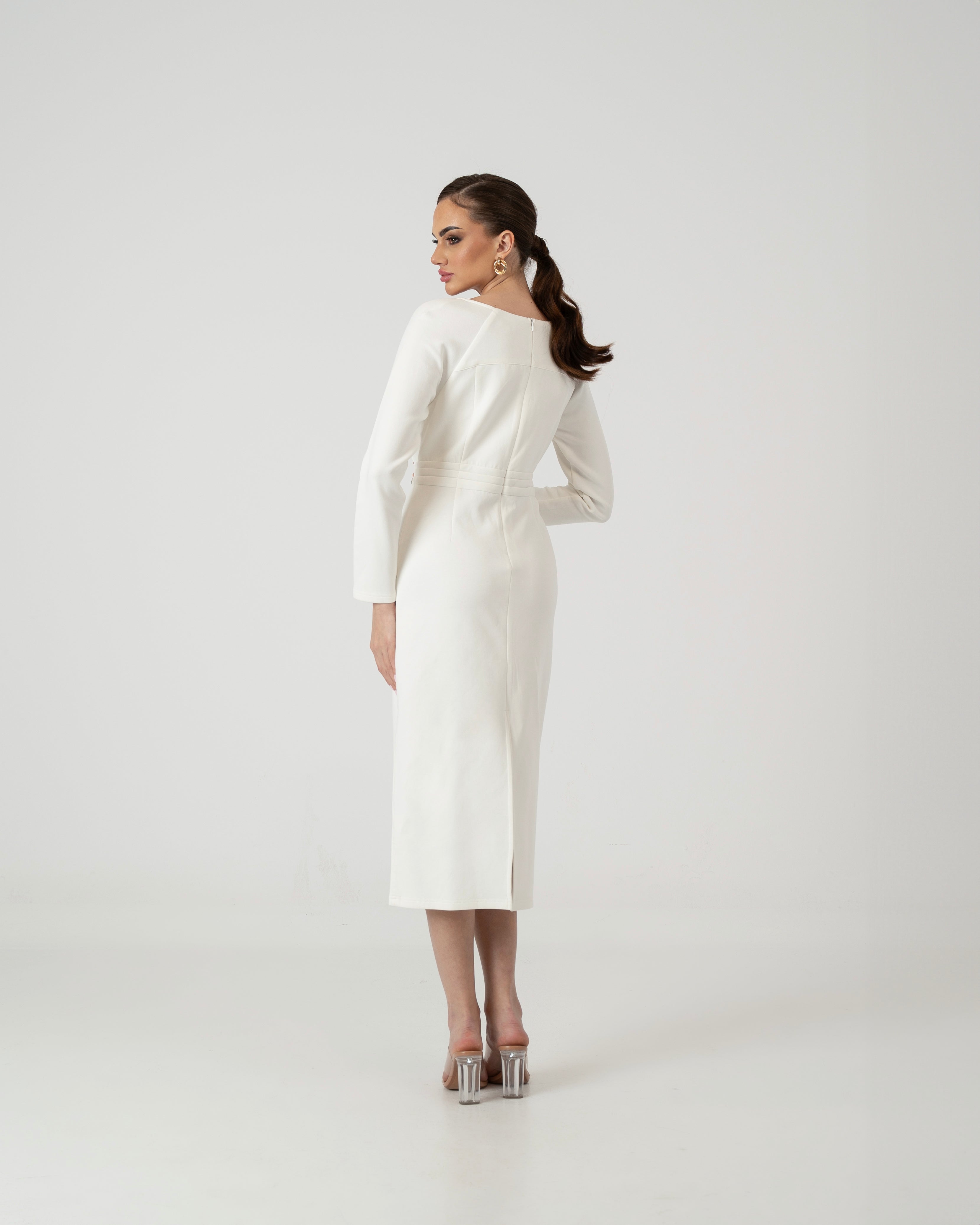 Midnight Glamour Dress White